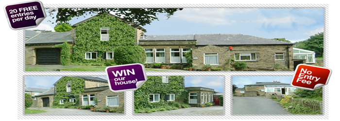 win a free house banner